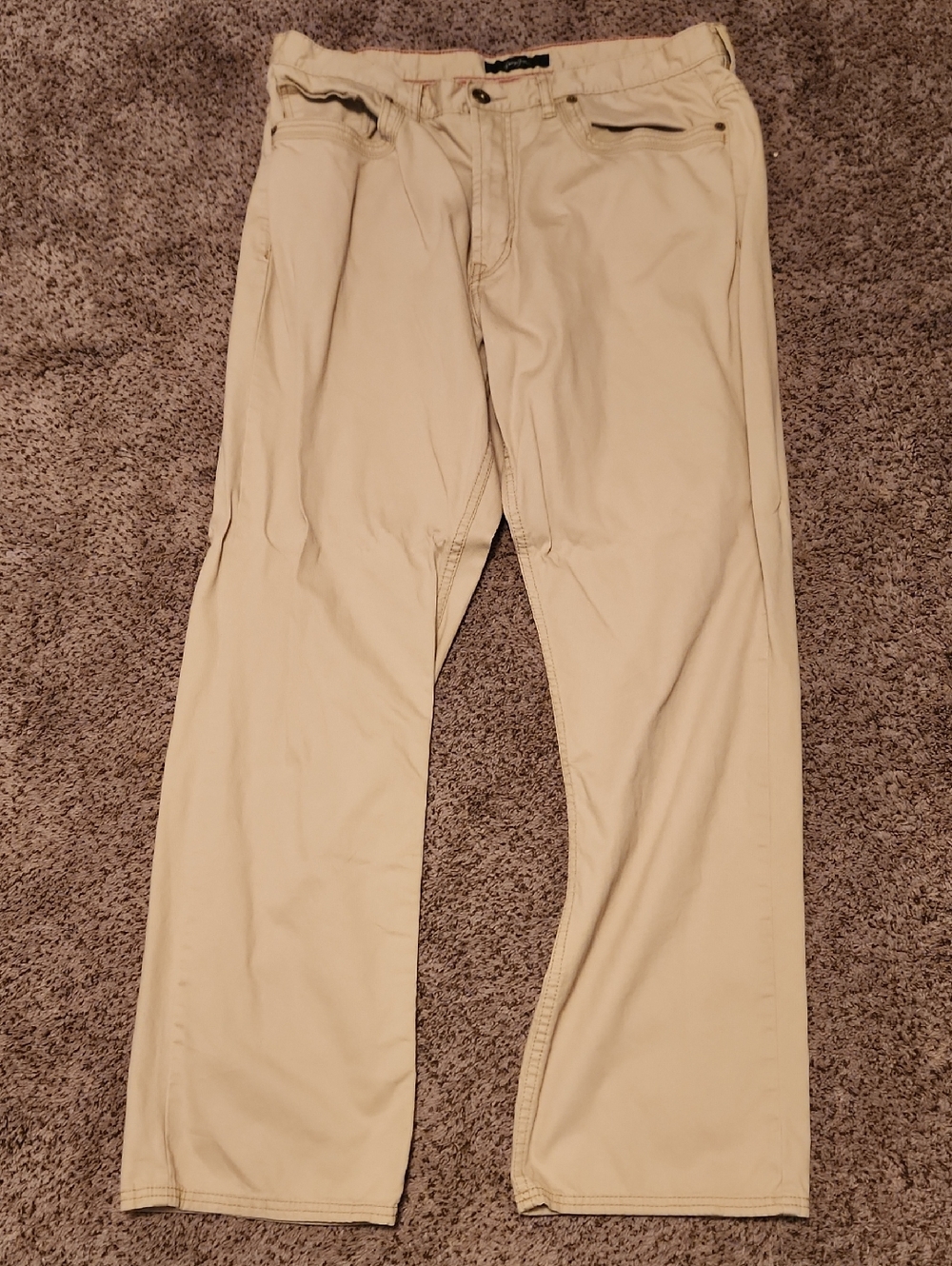 Sean John Khaki Casual Chinos in Light Beige